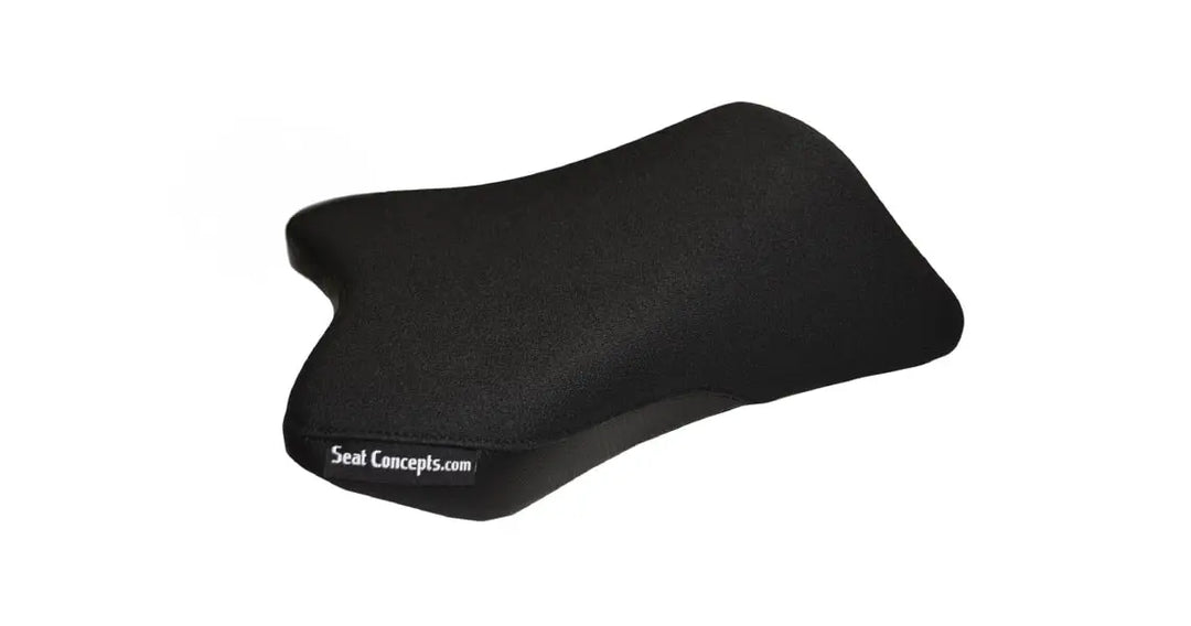 Seat Concepts Komfort Foam &amp; Cover Kit Yamaha FZ1 / FZ1 Fazer, Black Sandpaper, Seiten Black Carbon Fiber
