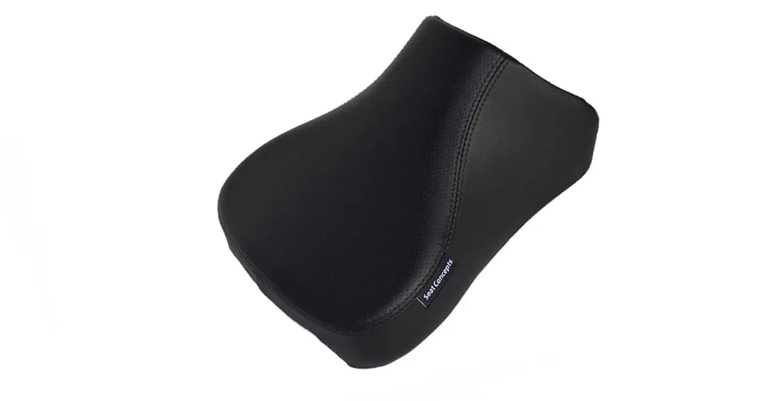 Seat Concepts Komfort Front &amp; Rear Foam &amp; Cover Kit Yamaha XT1200Z Super Tenere, Black Sandpaper, Seiten Black Carbon Fiber