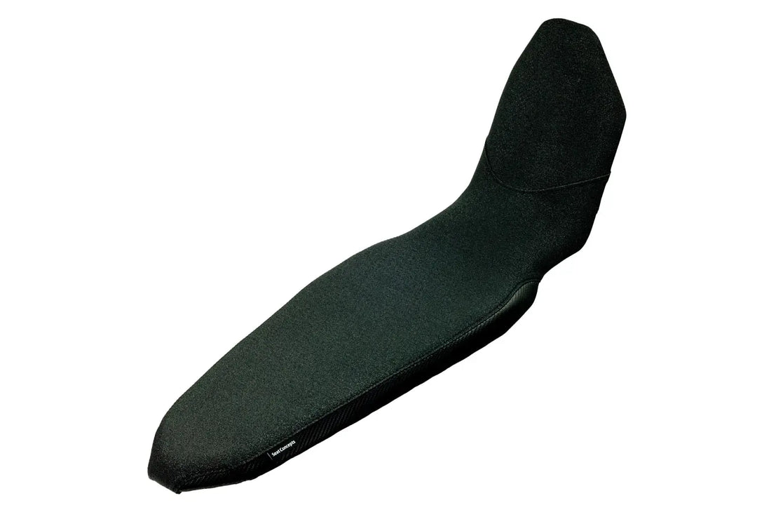 Seat Concepts Komfort-Sitzbank Yamaha Tenere 700, Black Sandpaper, Seiten Black Carbon Fiber