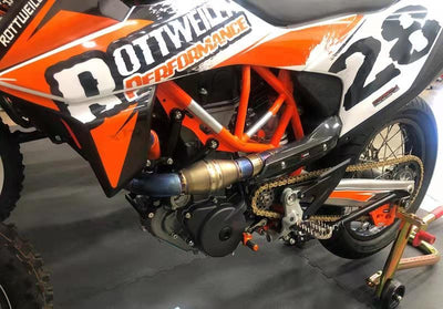 Krümmer-Hitzeschutz aus Carbon für KTM 690 Enduro / SM ab Bj. 2019