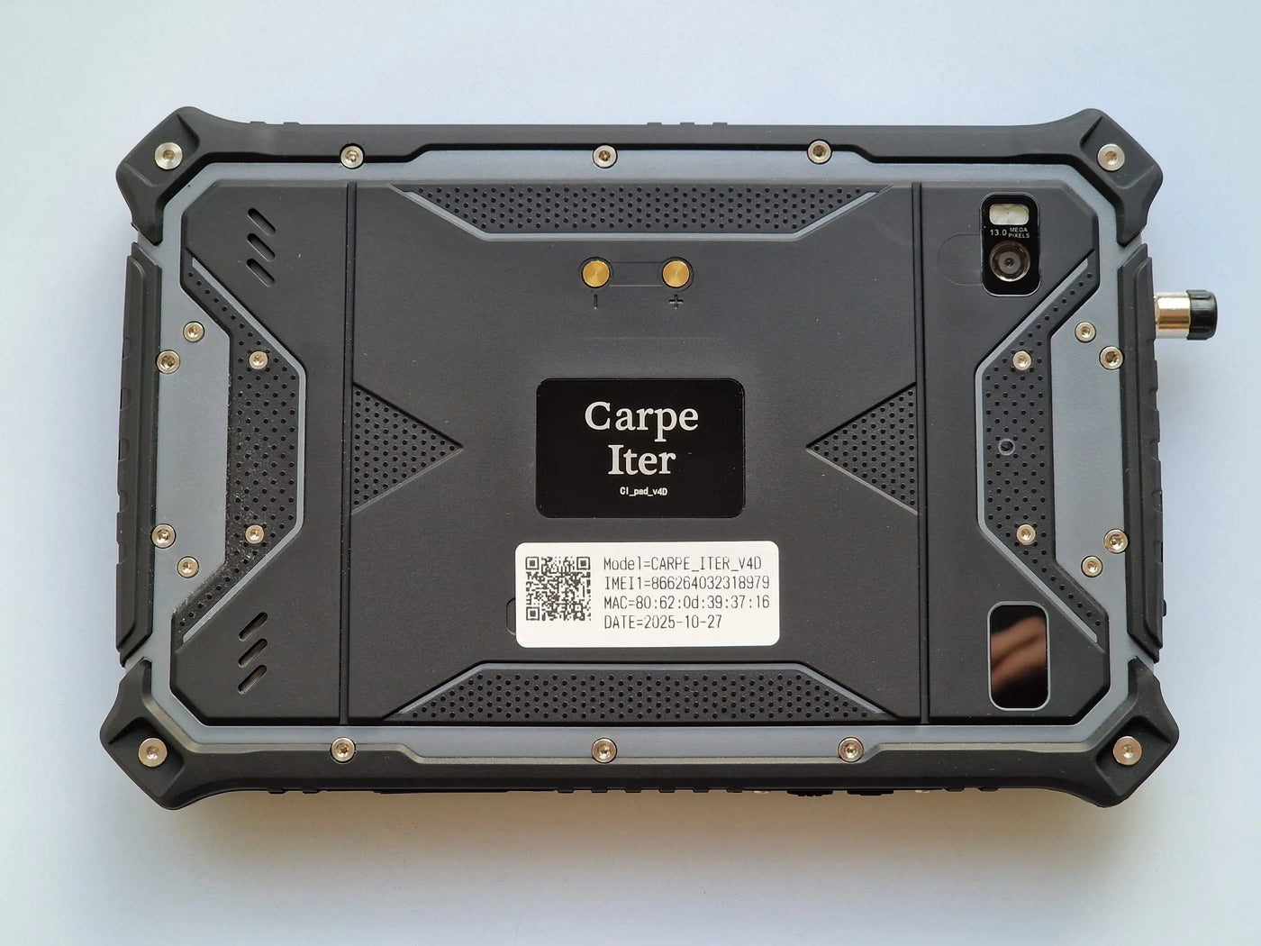 Carpe Iter V4D Rückseite Ladepins  