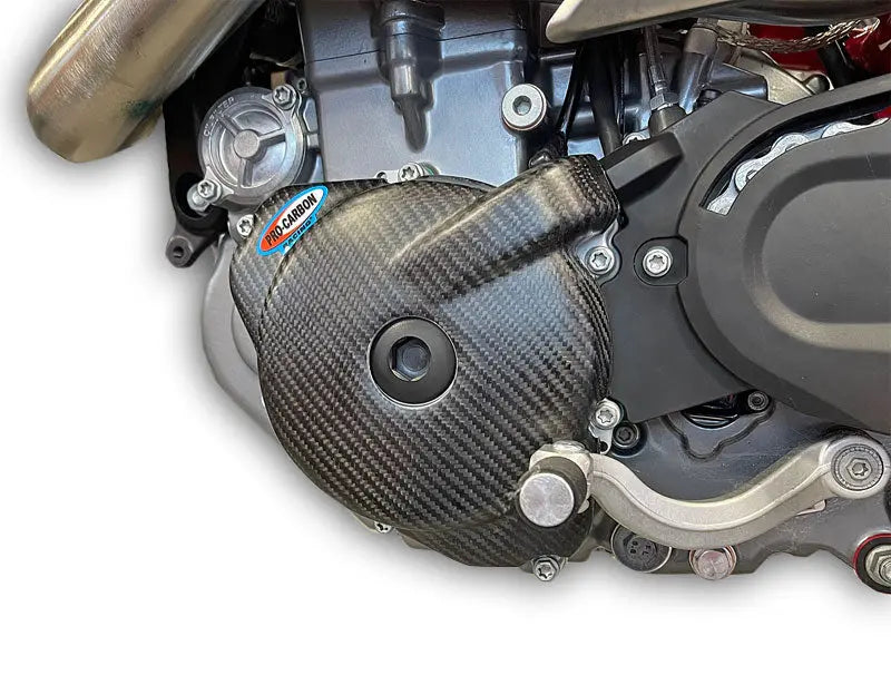 Carbon Motorschutz Zündungsseite Husqvarna 701 / KTM 690 Enduro R + SMC-R / GasGas 700 SM + ES Pro Carbon