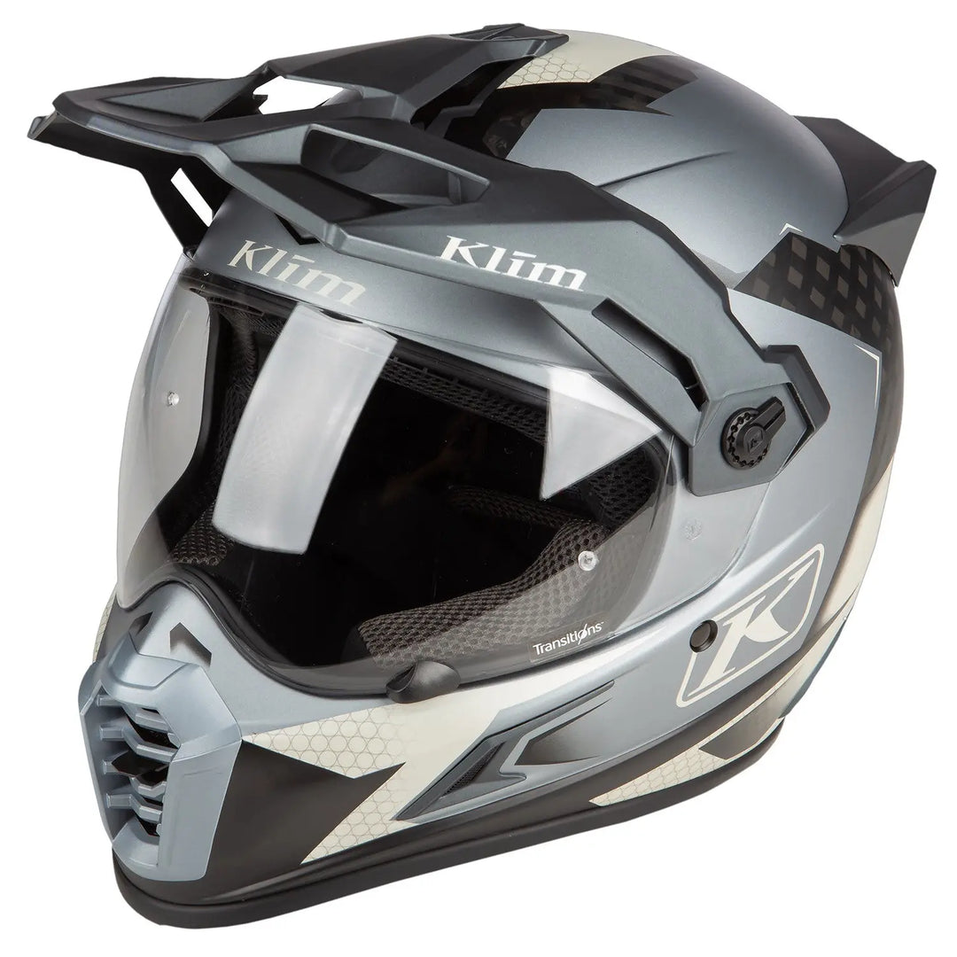 KLIM Krios Pro ECE Helm, Charger Grey KLIM