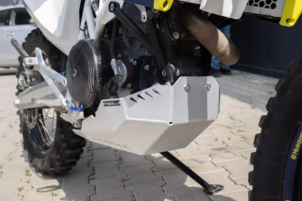 Yakk EXP Motorschutz – 4 mm Aluminium satiniert, für KTM 690 Enduro R, Husqvarna 701, GASGAS ES700 YAKK EXP