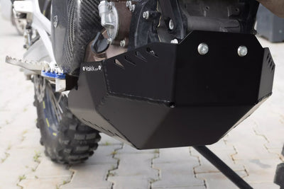Yakk EXP Motorschutz – 4 mm Aluminium schwarz, für KTM 690 Enduro R, Husqvarna 701, GASGAS ES700