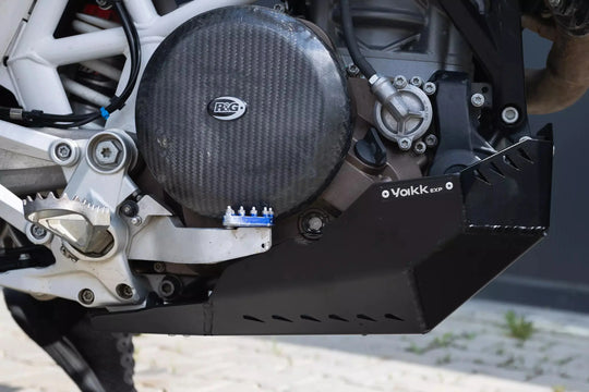 Yakk EXP Motorschutz – 4 mm Aluminium schwarz, für KTM 690 Enduro R, Husqvarna 701, GASGAS ES700 YAKK EXP