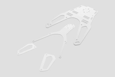 Yakk EXP Gepäckplatte weiß für Softgepäck für Husqvarna 701