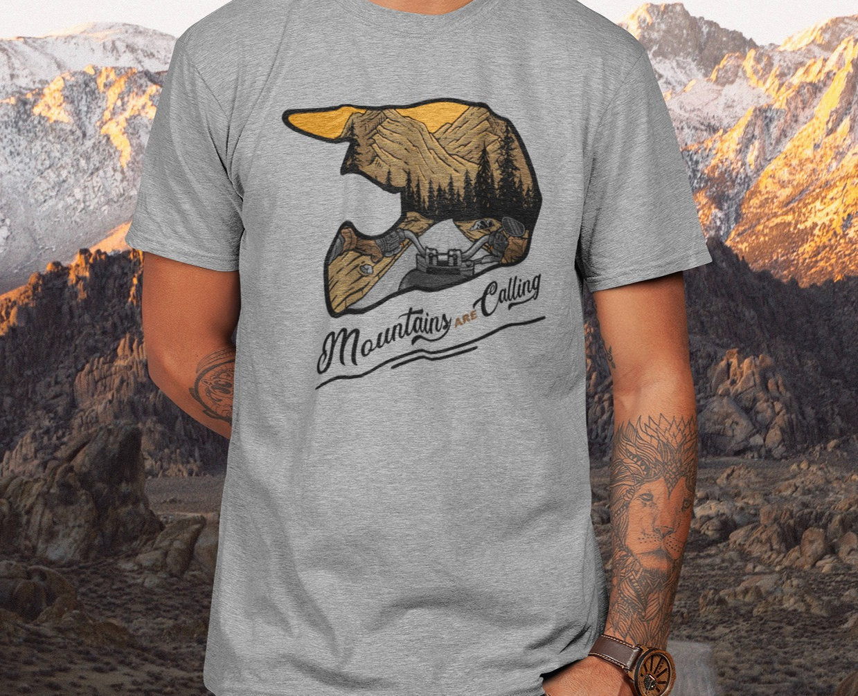T-SHIRT MOUNTAINS ARE CALLING